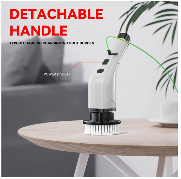 7 in 1 Electric Spin Scrubber Cordless Cleaning Brush with Extendable Handle for Floor Cleaner, Bathtub, Sweeper
