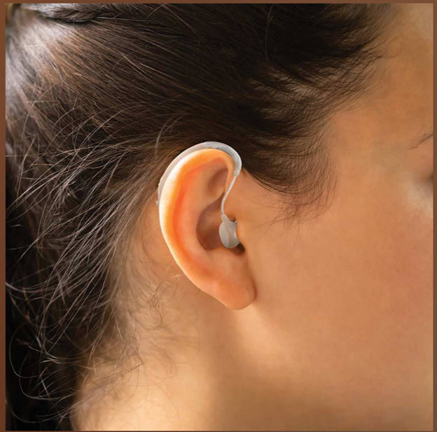 RCA 2-PK OTC Rechargeable Digital Behind-the-Ear Hearing Aids, Grey