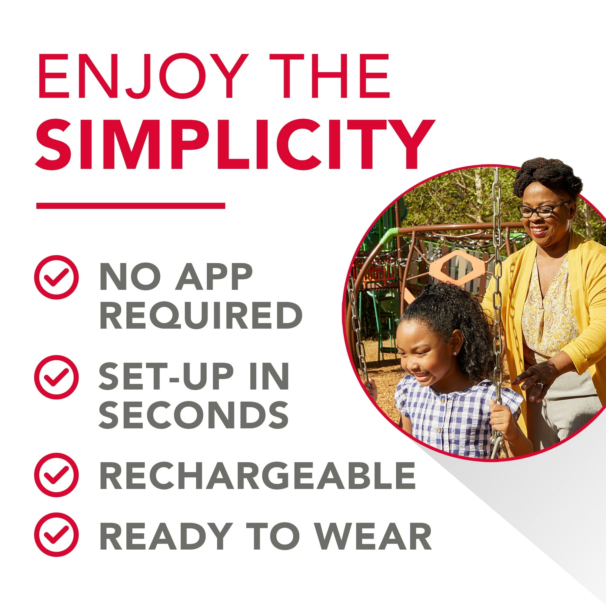 RCA 2-PK OTC Rechargeable Digital Behind-the-Ear Hearing Aids with Dual Nightstand Charge, Beige