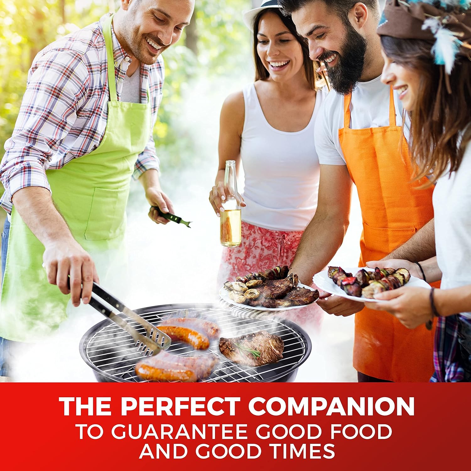 Mueller BBQ Buddy, 14 Inch Portable Charcoal Grill, Lightweight Grill for Barbecue Party, Dual Vents for Temp & Charcoal Control