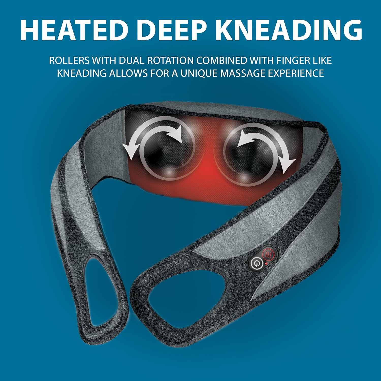 Wahl Body Massager Wrap with Heat & Shiatsu Massage Nodes, Soothing Pain Relief for Neck, Back, Shoulders, & Legs