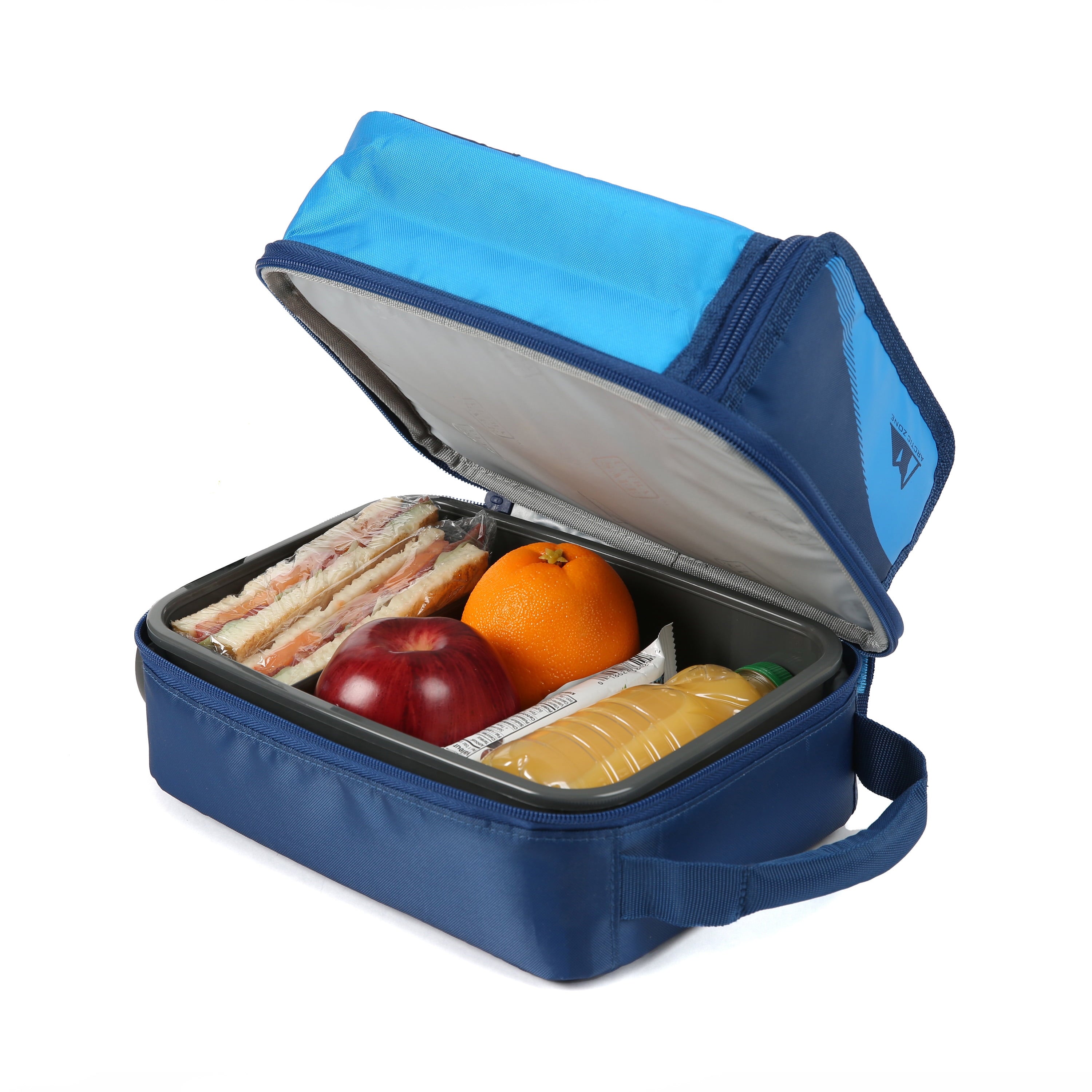Arctic Zone Expandable HardBody Lunch Box with Hard Liner and Adjustable Divider, 2 Pack