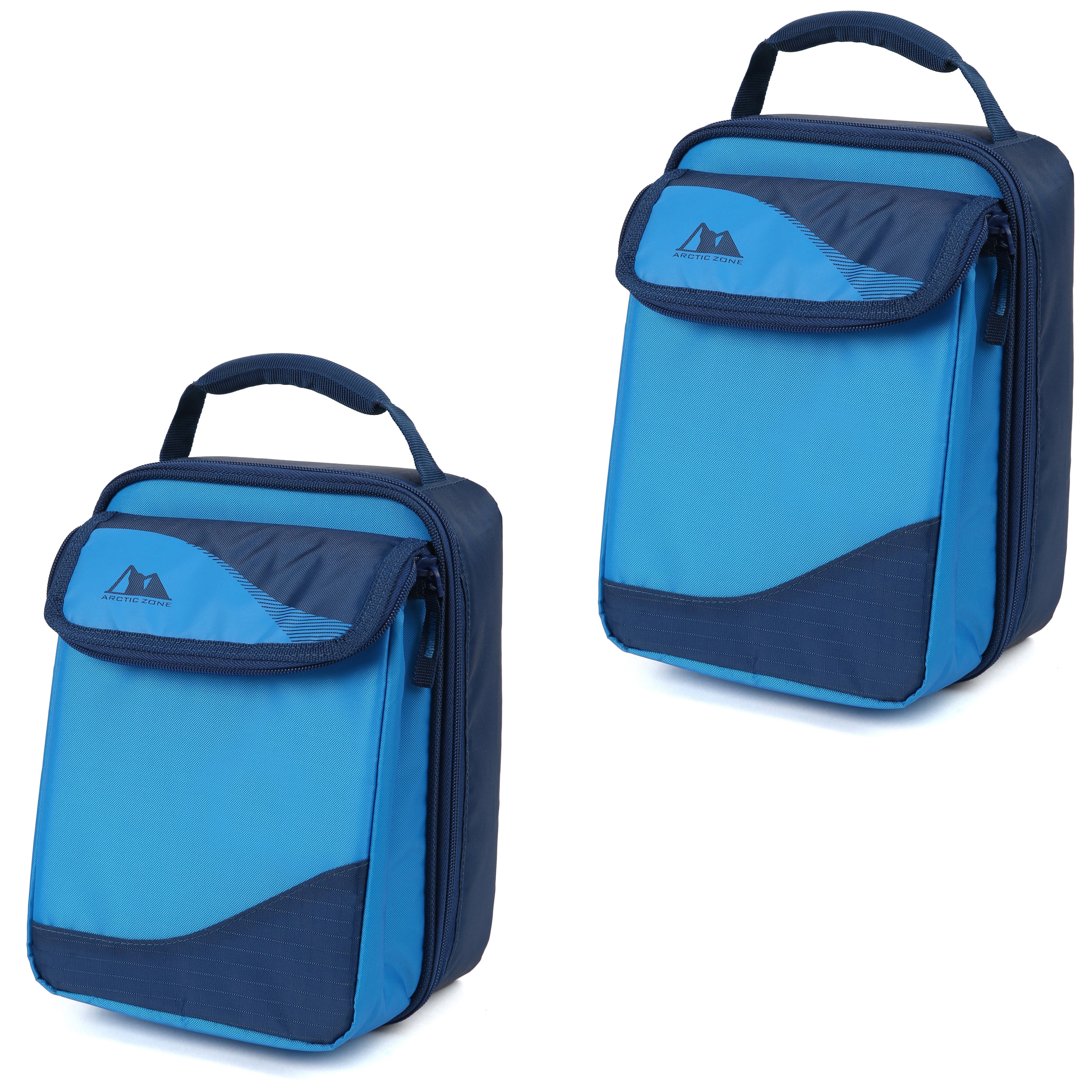 Arctic Zone Expandable HardBody Lunch Box with Hard Liner and Adjustable Divider, 2 Pack