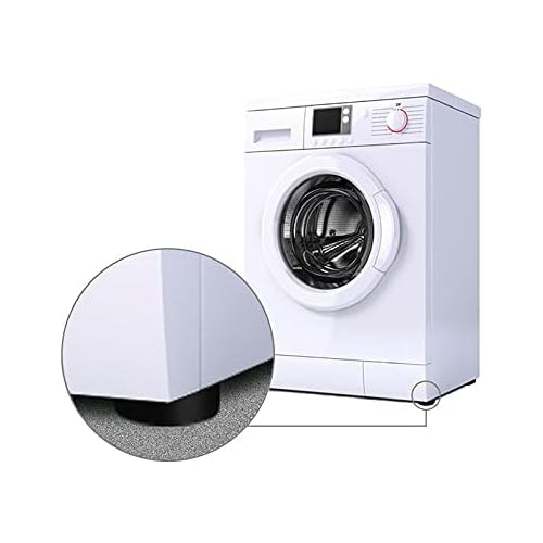 Ideaworks JB6368 Washing Machine Anti-Vibration Pads, 1-pack, Black, 4 Count