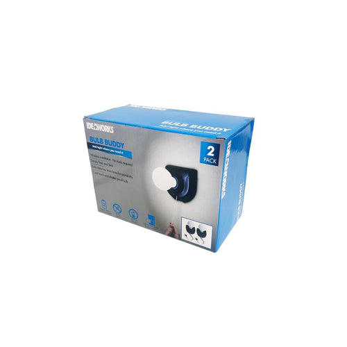 Ideaworks Bulb Buddy - Set of 2, Black