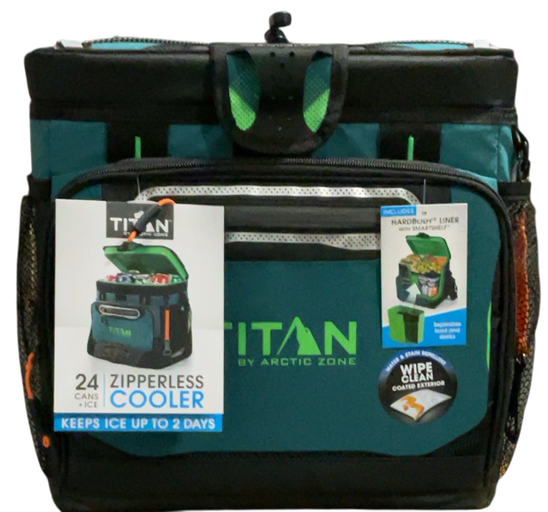Titan by Arctic Zone 24 Can Zipperless Soft Cooler, Pine