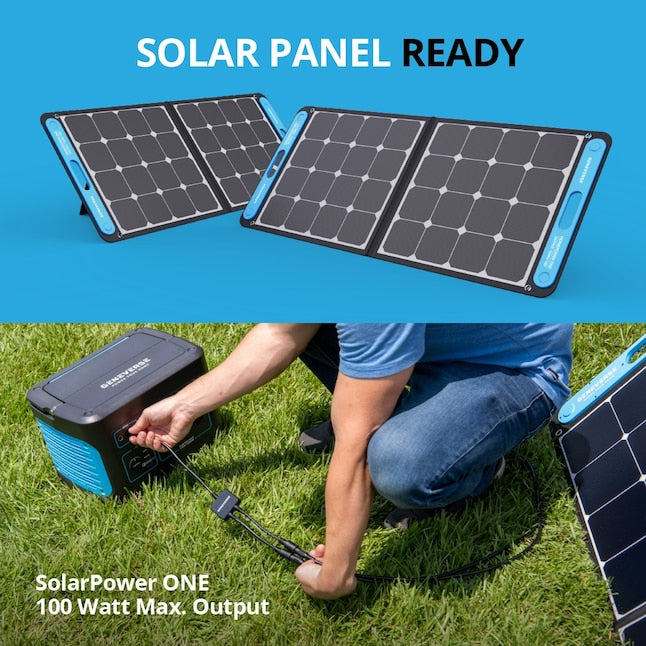 Geneverse SP1 Black Portable Solar Power Kit (Refurbished)