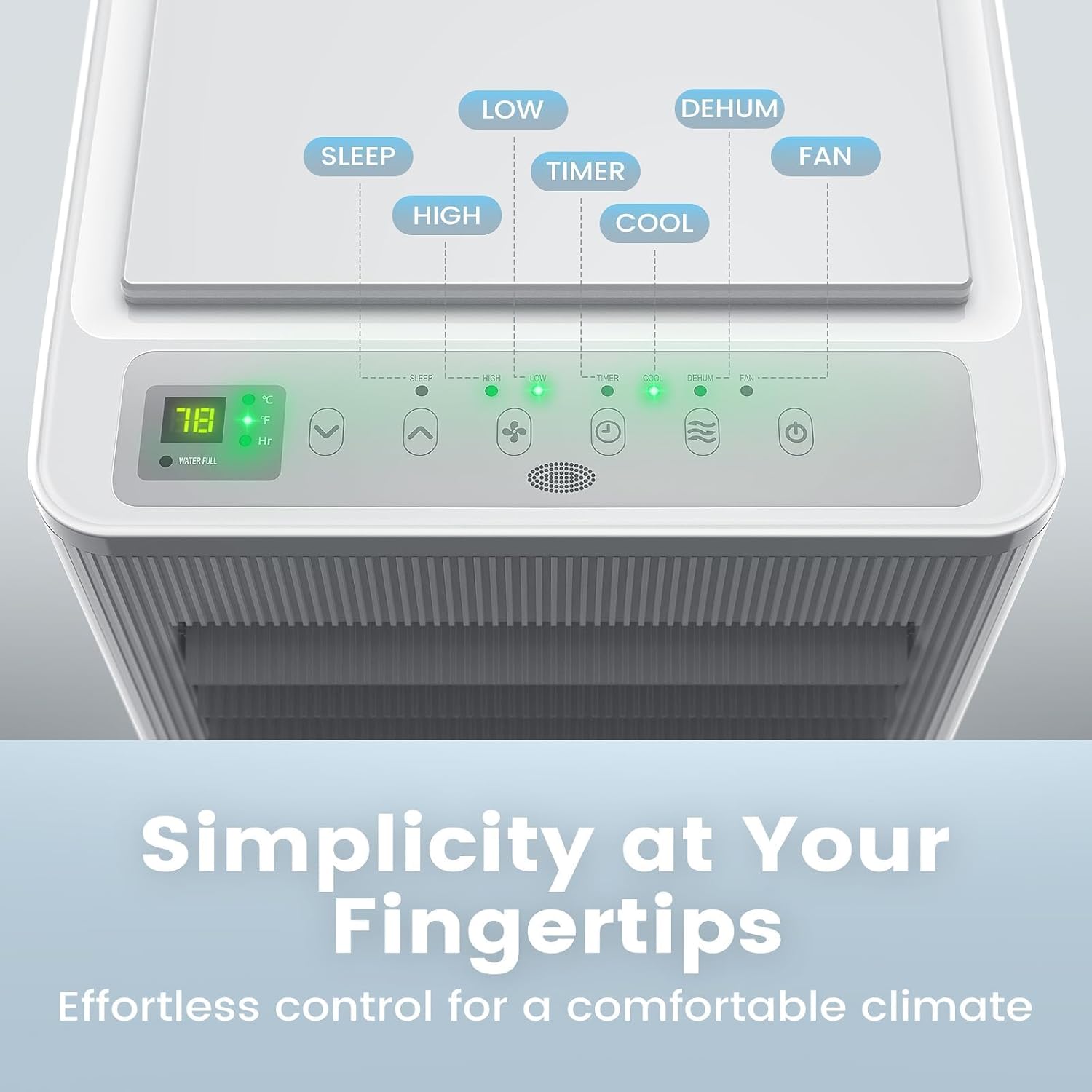 Air Choice Portable Air Conditioner, 8000 BTU Air Conditioner Portable for Room Up to 450 Sq.Ft, Remote Control, 24H Timer, Dehumidifier & Fan Modes, 3-in-1 AC Unit with Window Kit for Home Office 8,000 BTU(with drain hose)