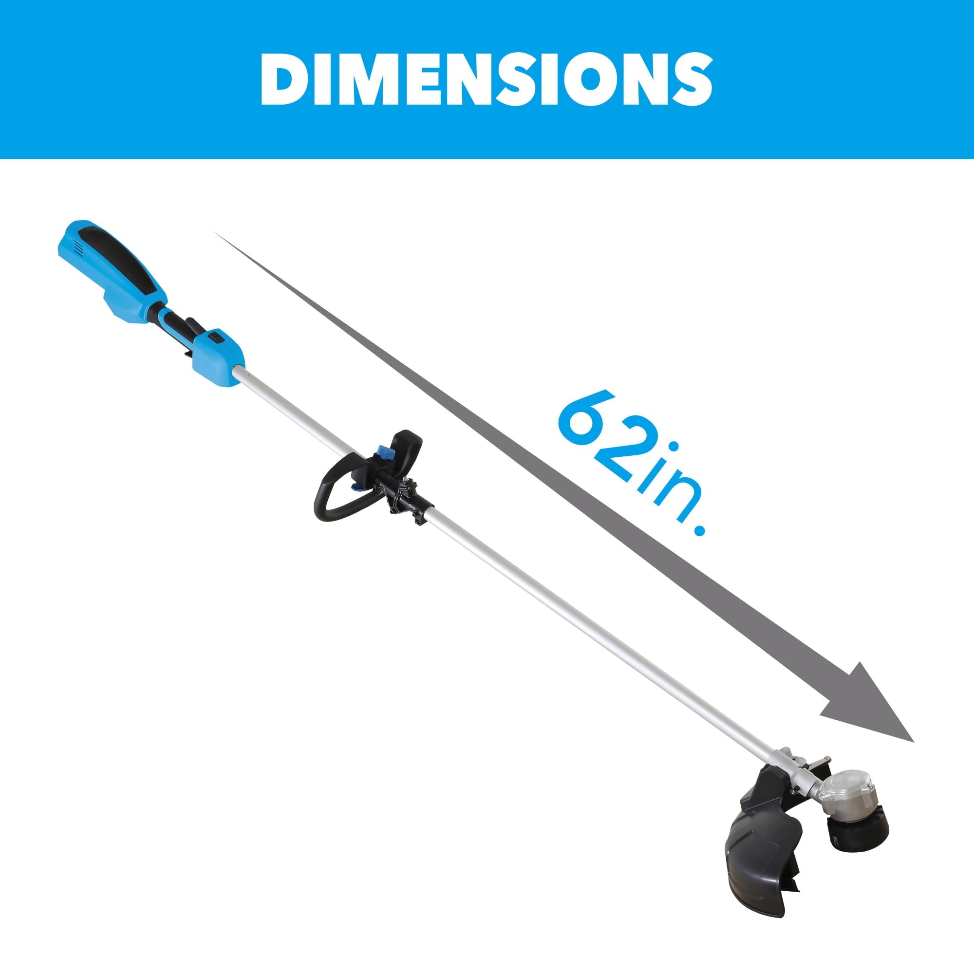 Pulsar 40v Lithium-Ion Cordless String Trimmer and Edger with 2.0Ah Battery and Charger