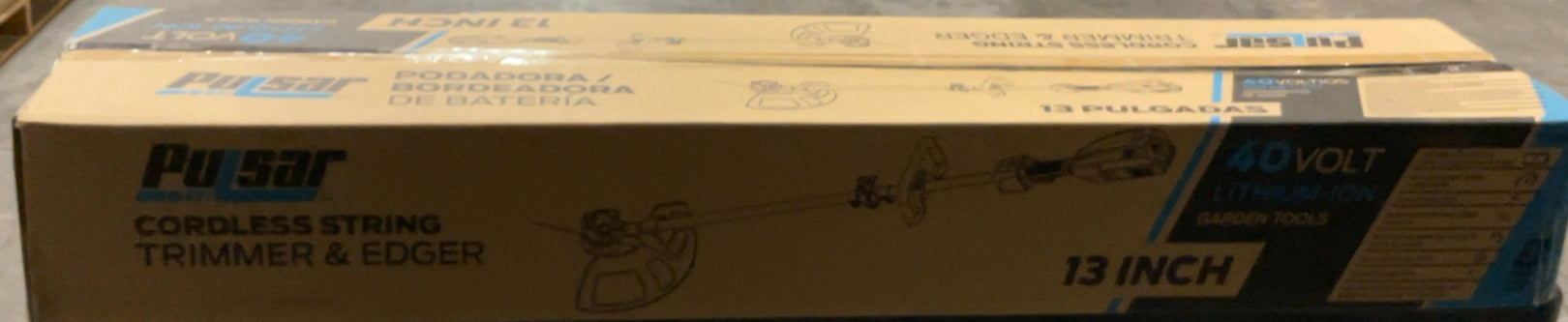 Pulsar 40v Lithium-Ion Cordless String Trimmer and Edger with 2.0Ah Battery and Charger