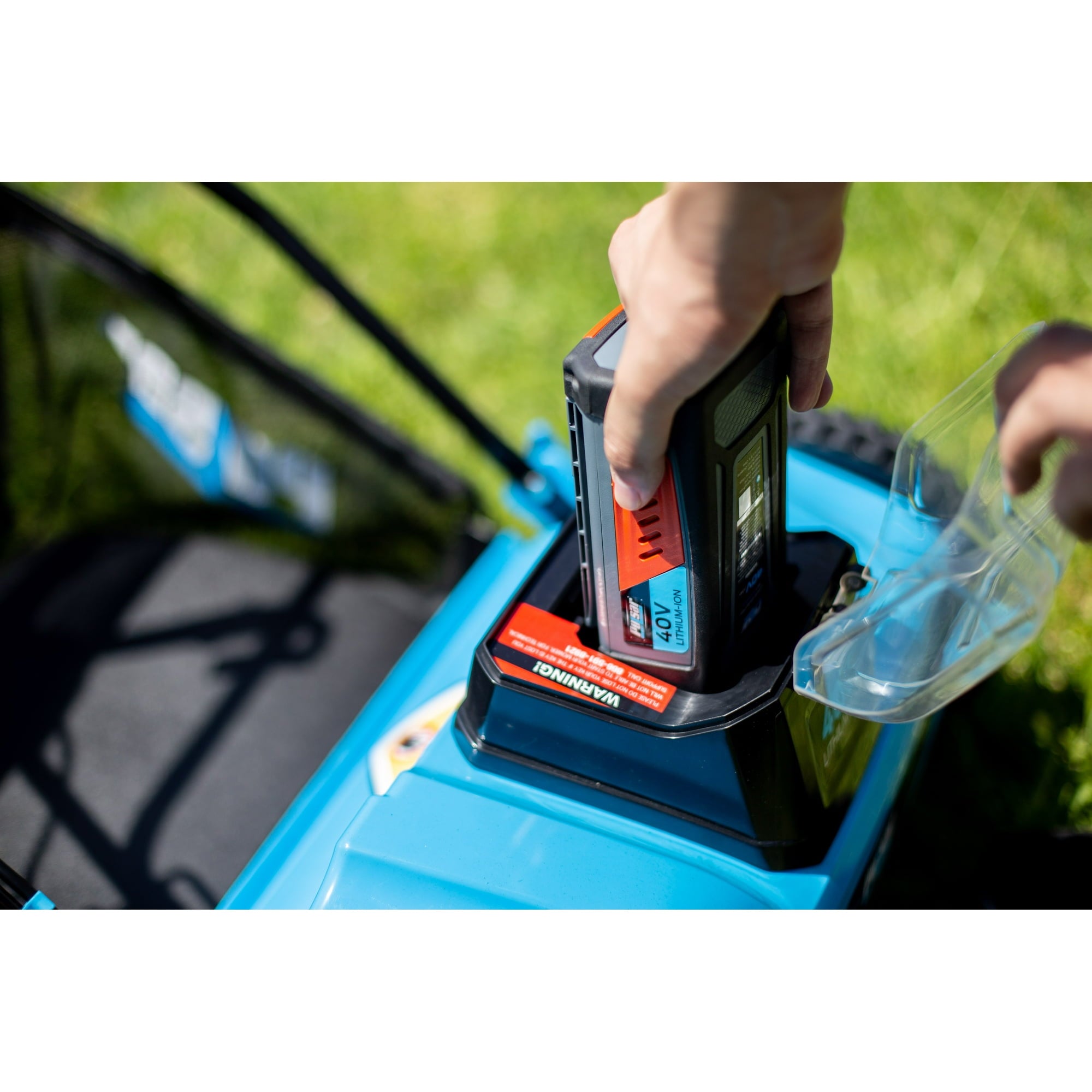 Pulsar 40v Cordless Reel Mower with 2.0Ah Battery and Grass Catcher | 16 Inch