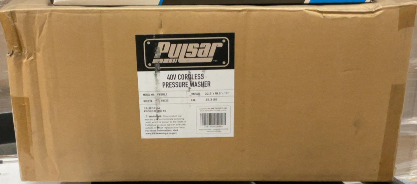 Pulsar 40V Lithium-Ion Battery Cordless Pressure Washer On-Site