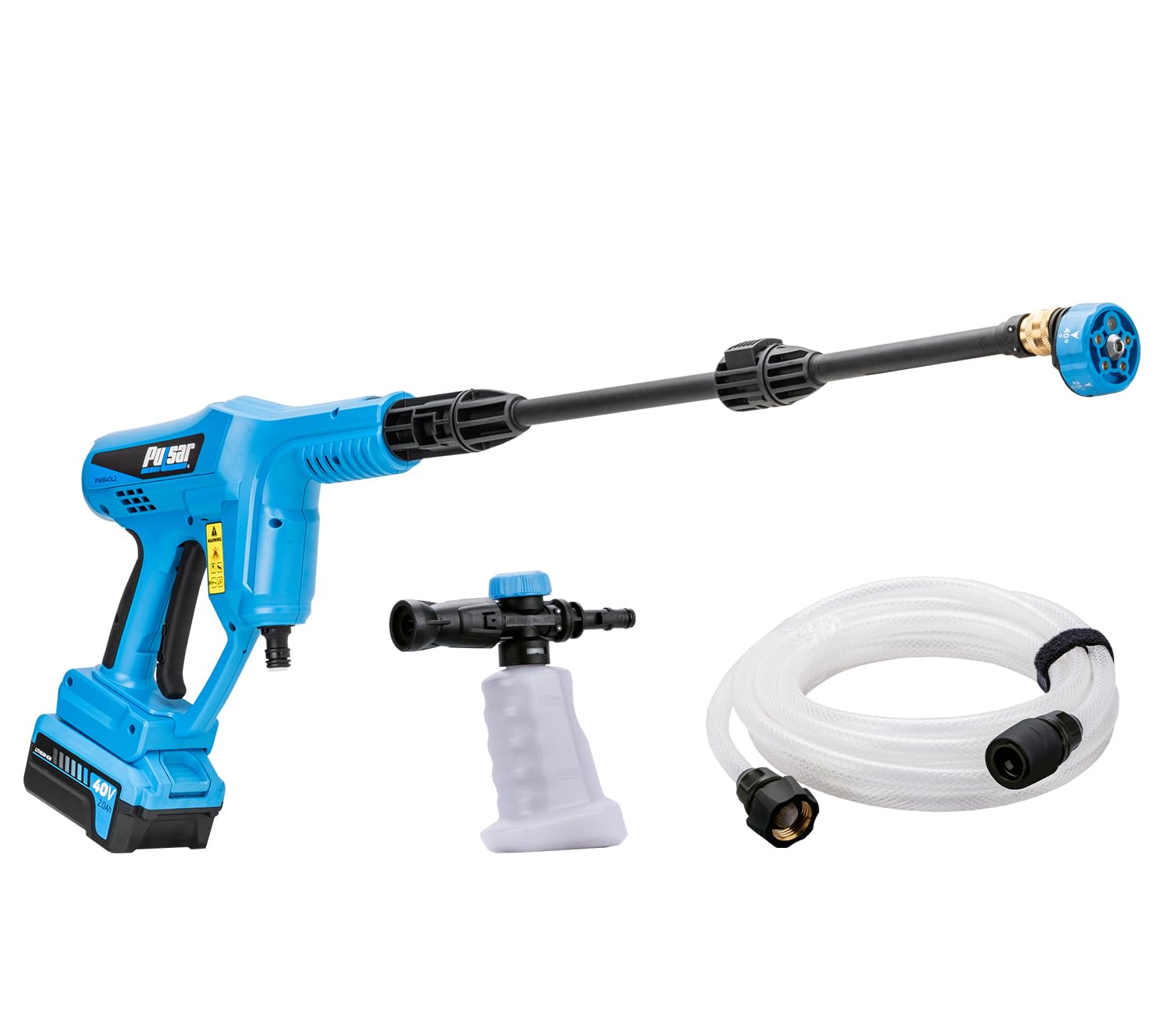 Pulsar 725 PSI 40v Cordless Pressure Washer with 5-in-1 Spray Nozzle