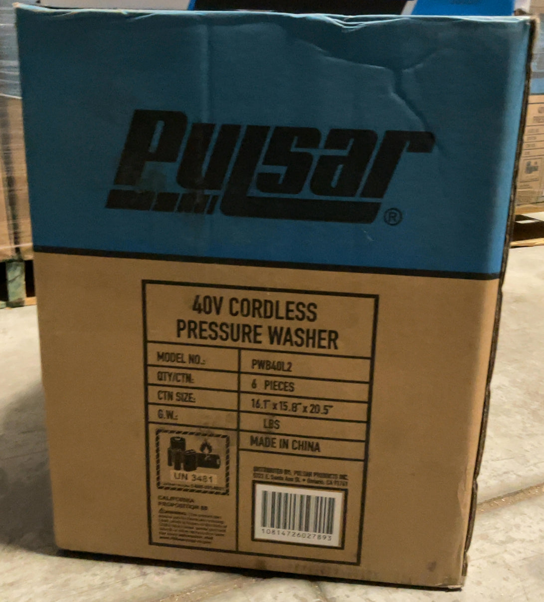 Pulsar 725 PSI 40v Cordless Pressure Washer with 5-in-1 Spray Nozzle