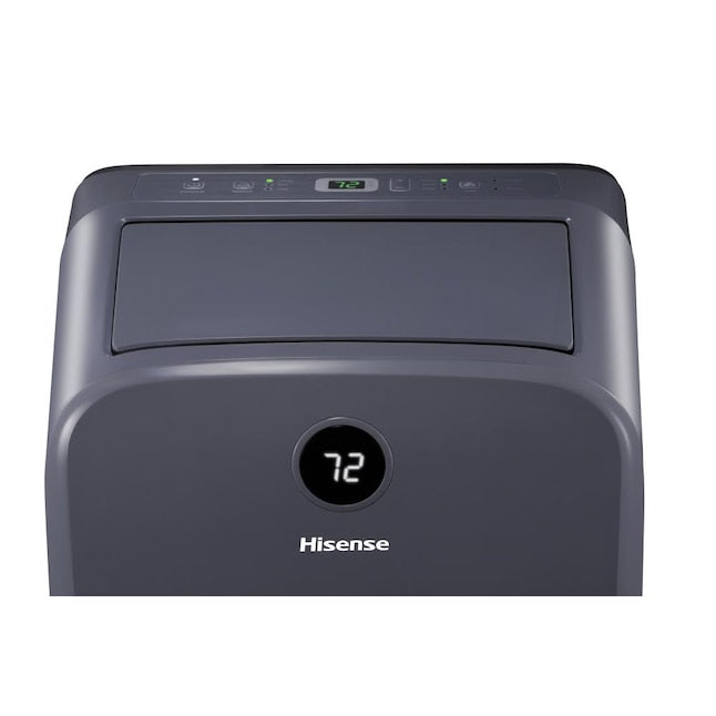 Hisense 7500-BTU DOE (115-Volt) Light Gray Front Panel with Dark Gray Back Cover Portable Air Conditioner with Remote Cools 400-sq ft (Refurbished)