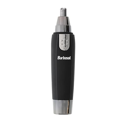 Portable Battery Powered Ear and Nose Trimmer with Stainless Steel Blades