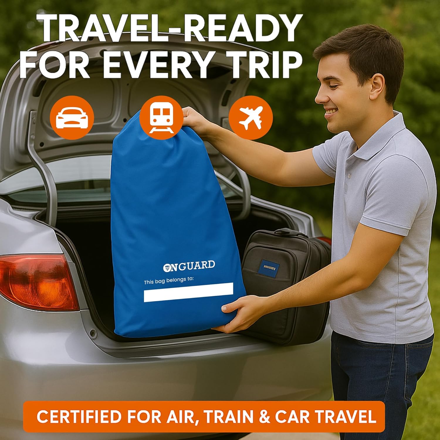 ONGUARD Waterproof Single and Double Stroller Bag for Airplane - Travel Stroller Cover for Air Travel and Storage - Gate Check Bag Backpack- Baby Airplane Essentials