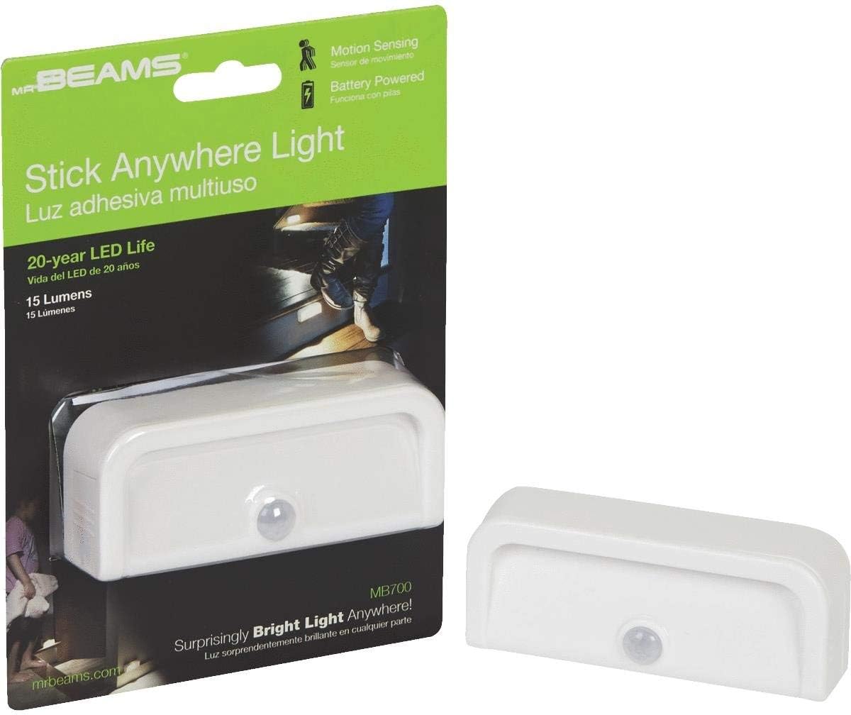 Mr Beams 15 Lumens LED Stick Anywhere Motion Light - White