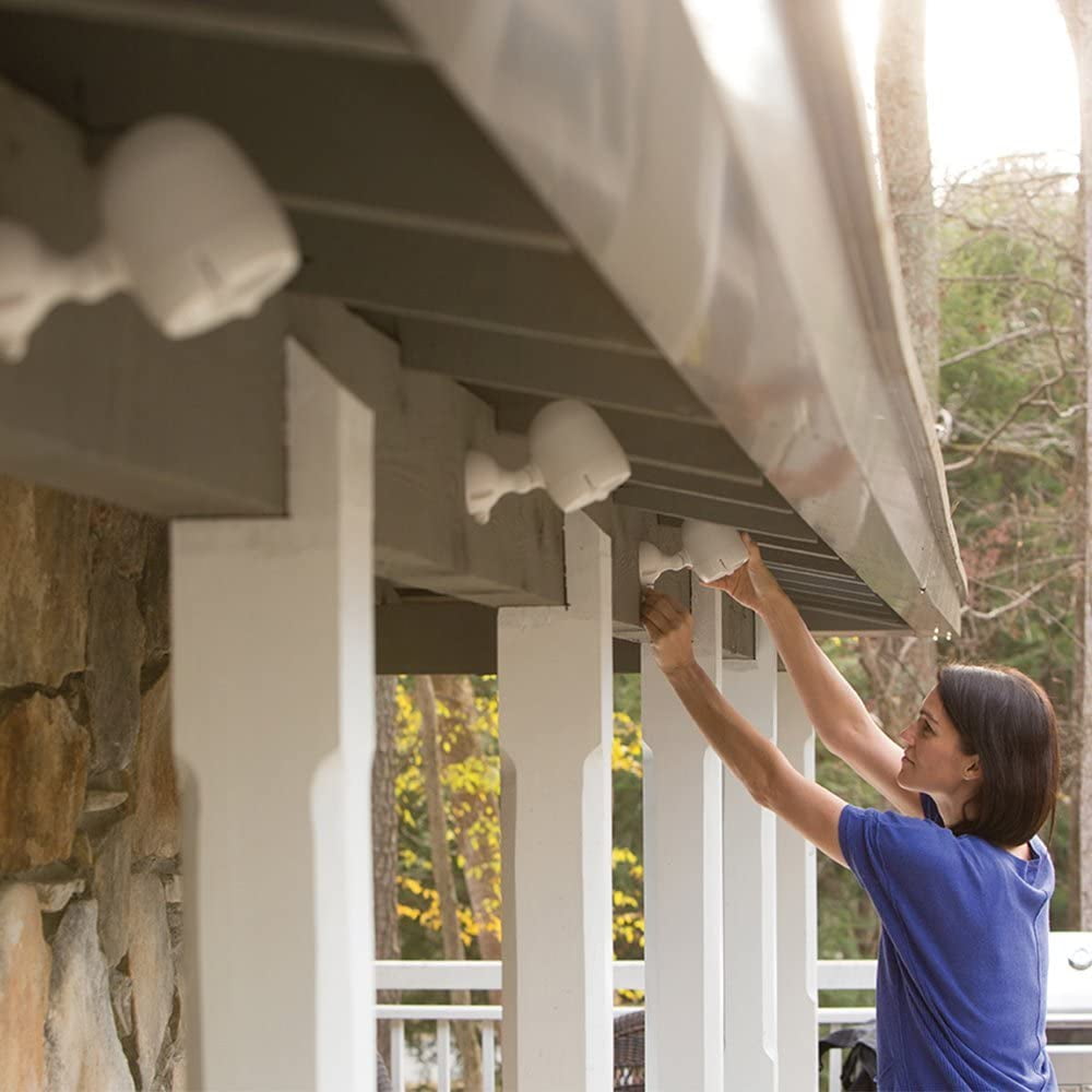 Mr Beams MBN342 Networked LED Wireless Motion Sensing Spotlight System with NetBright Technology, 200-Lumens, White, 2-Pack