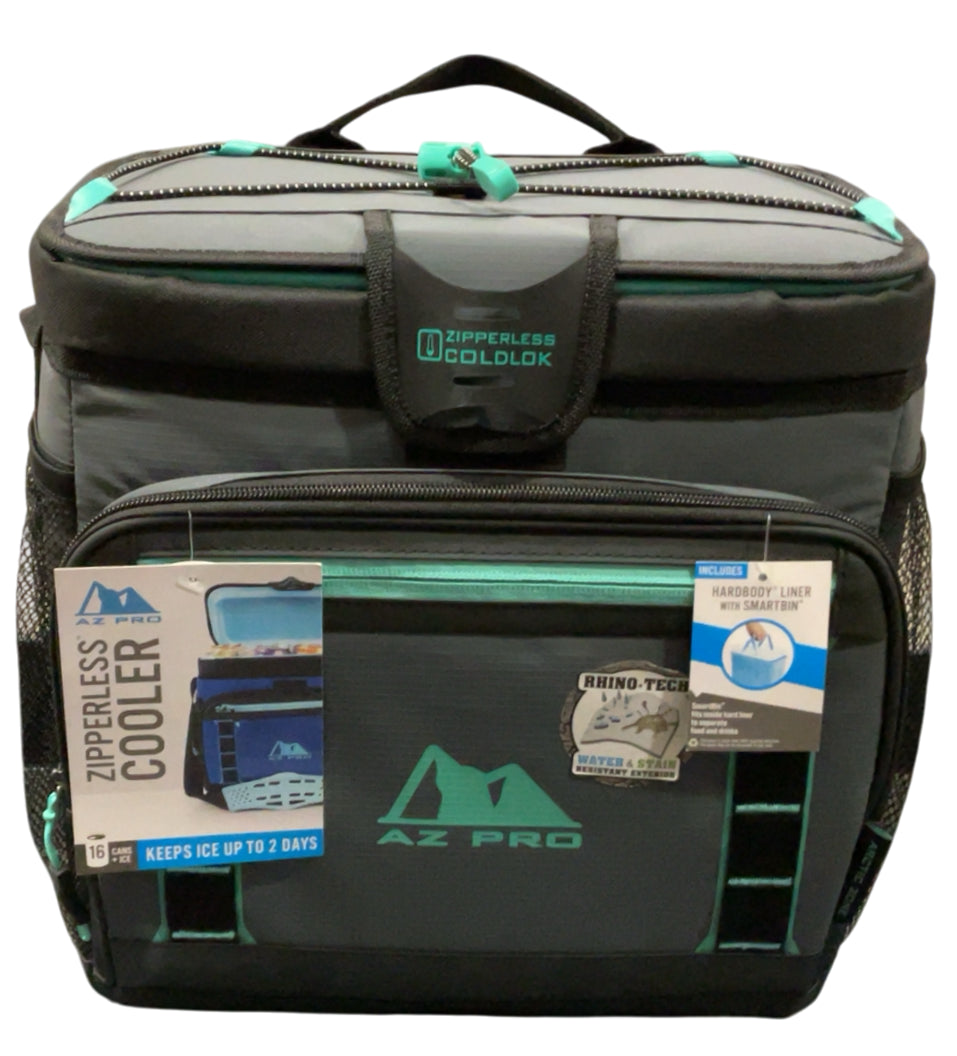 AZ Pro 16 Can Zipperless Cooler, Slate Gray