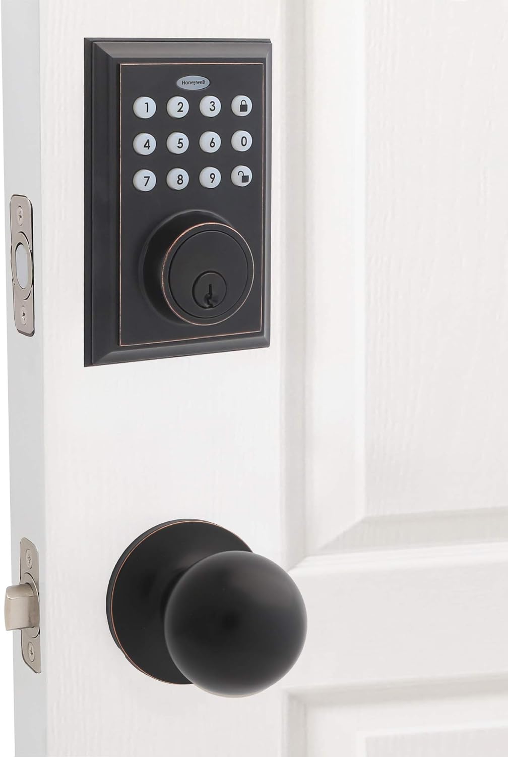 Honeywell Bluetooth Enabled Digital Deadbolt Door Lock With Keypad, Oil Rubbed Bronze
