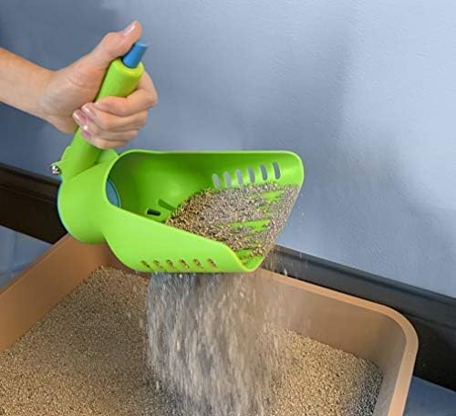 Large Cat Litter Scoop, Patented Scoop and Release Design, Easy Clean Plastic Kitty Litter Scoop