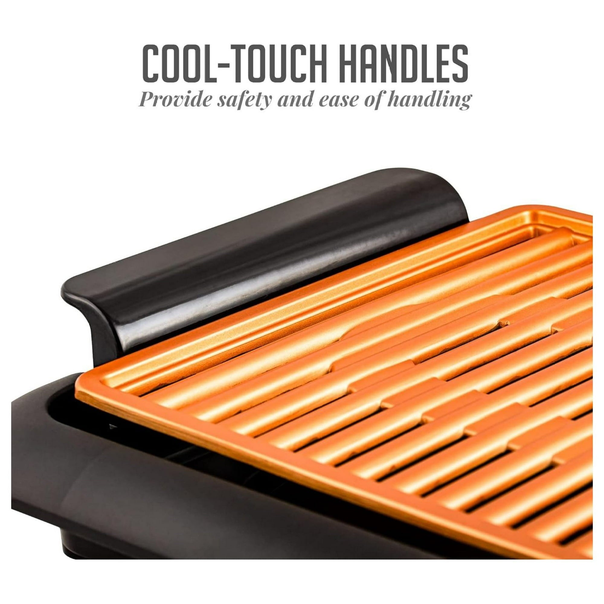 Complete Cuisine Electric Indoor Smokeless Copper Grill, 1200W