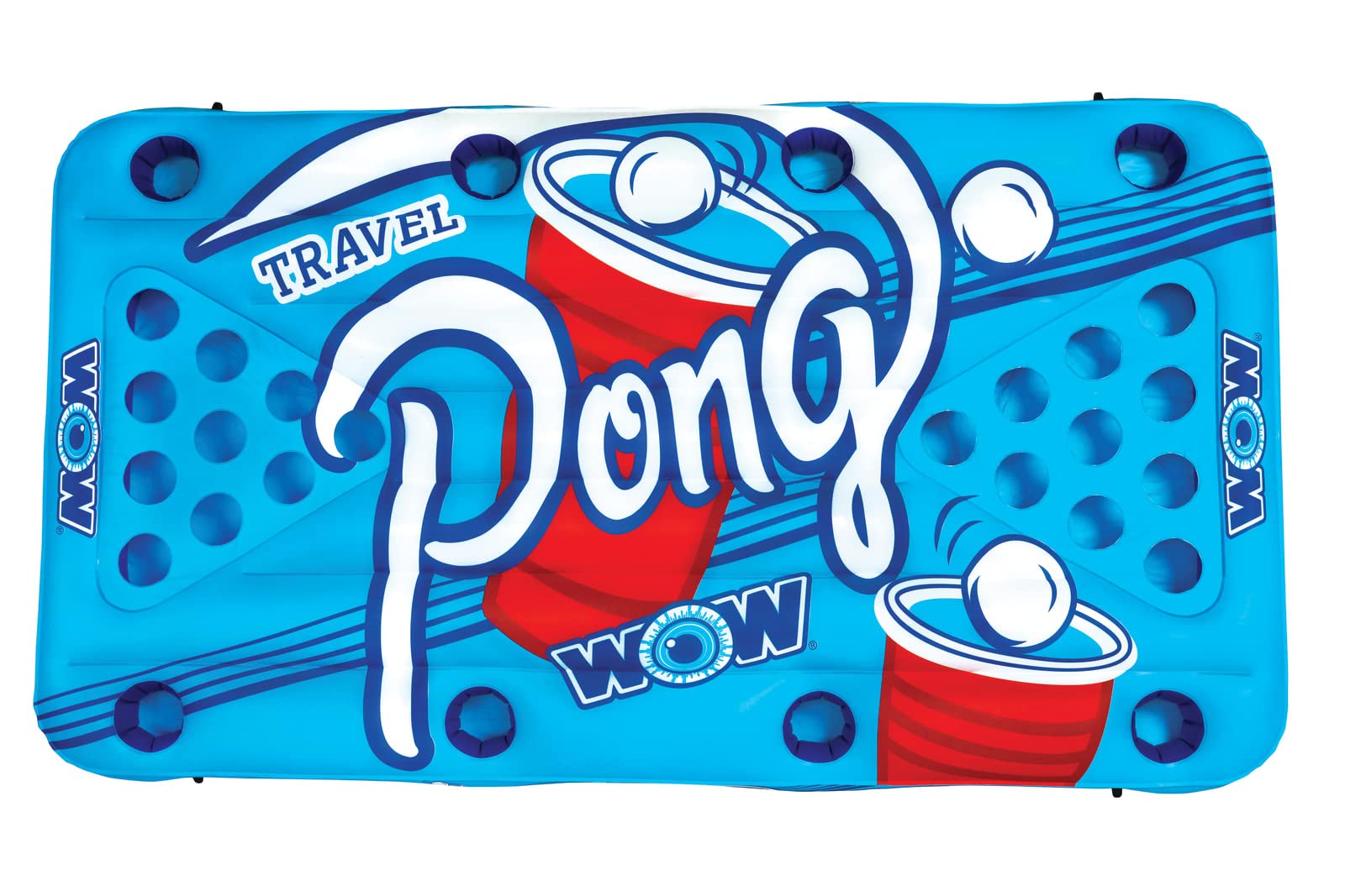 Wow World of Watersports Heavy Duty, Portable, Floating, Inflatable Beer Pong Table