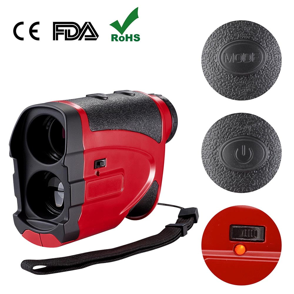 Yescom Golf Rangefinder, 1000 Yards 6X Laser Rangefinders,  High-Precision Flag-Lock Speed Slope Angle Vibration Function Hunting Rangefinder Fit For Professional Golfer