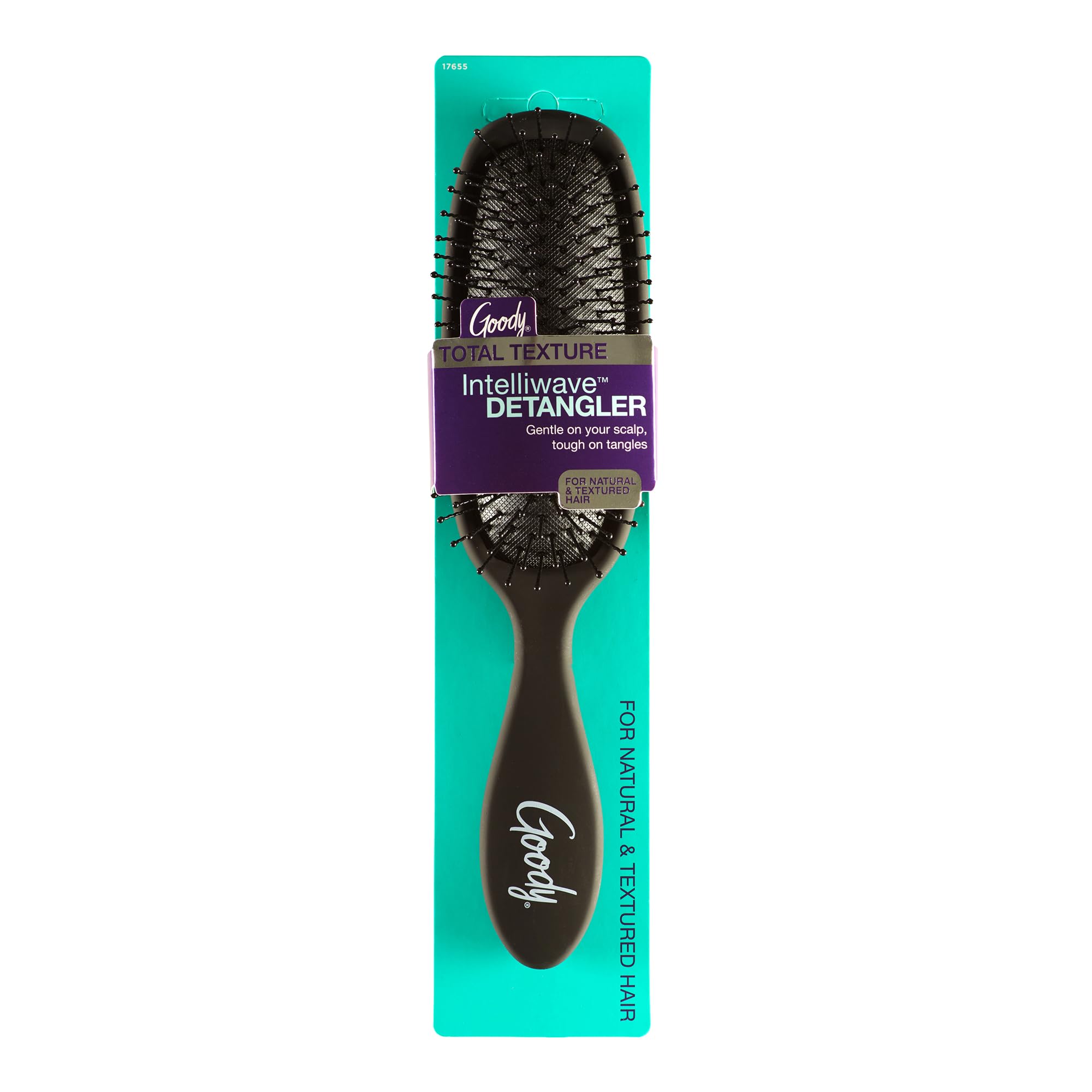 Goody Total Texture Intelliwave Detangler Brush - Black, 2 Pack