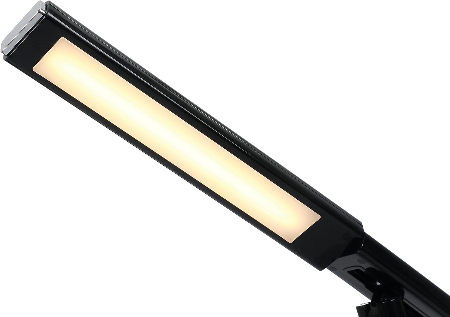 Folding Mini Desk Lamp - Dimmable Touch Control 8W LED Portable Light - Foldable 17.67" H Table Top Lamps for Office Home & Travel, Black, 2 Pack