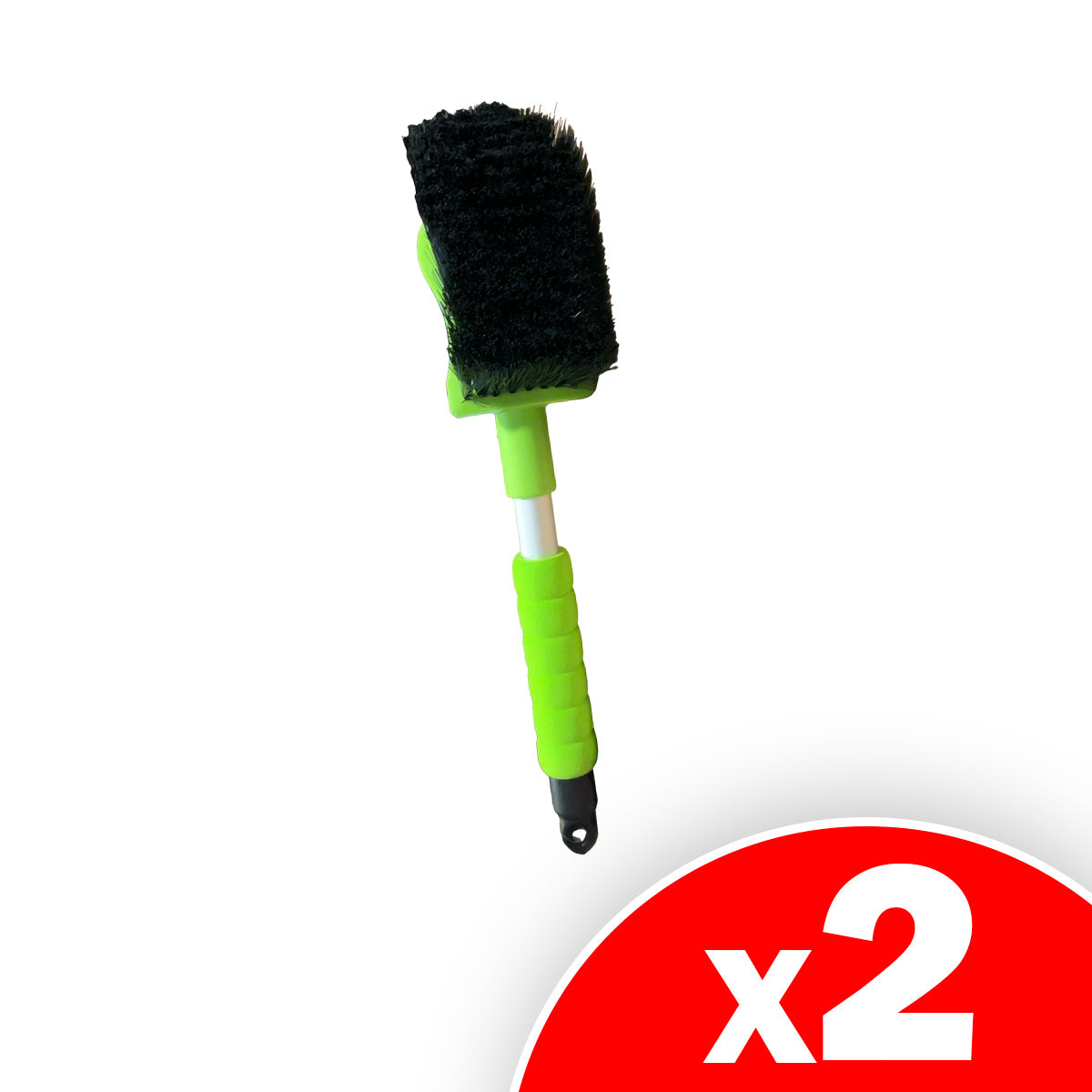 Route Auto 16in Car Cleaning Brush, Green, 2 Pack
