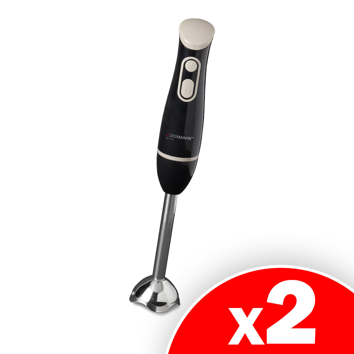 Denmark Electric 2 Speed Hand Held Immersion Blender, Black, 2 Pack