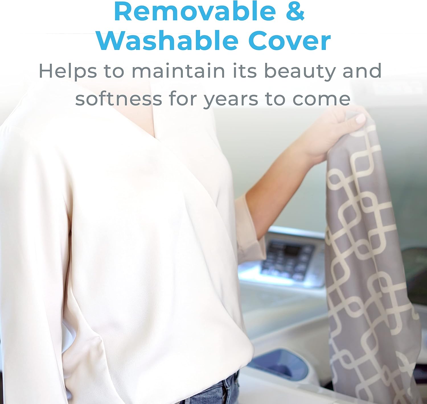 Pure Enrichment Express Designer Series Electric Heating Pad - 12 x 24 Fast-Heating, 4 Heat Settings, Machine-Washable Fabric, 2-Hour Auto Safety Shut-Off