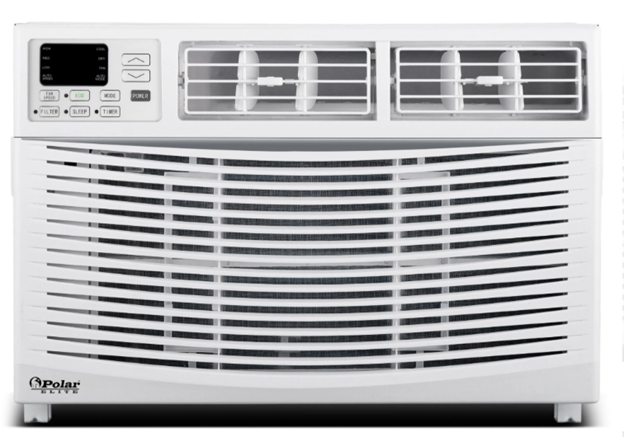12,000 BTU Window Air Conditioner, Cools Up to 550 Sq. Ft., Quiet Operation, Cool/Fan/Dry Modes, Digital Display, Remote Control, Easy Install