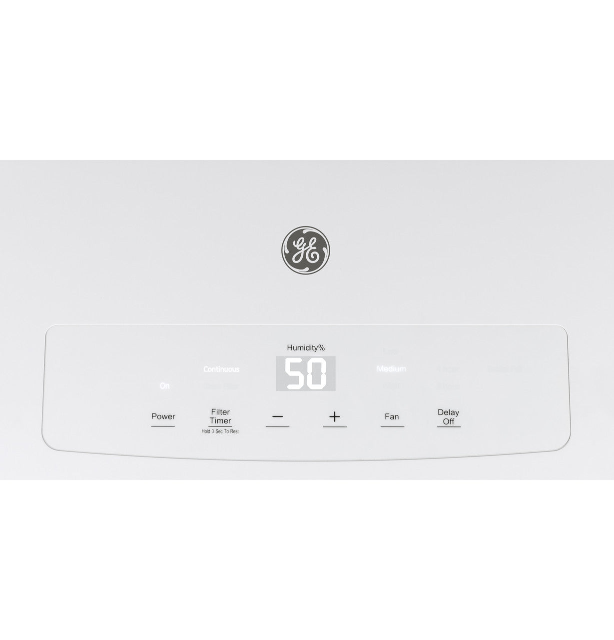 GE ENERGY STAR 50 Pint Portable Dehumidifier for Wet Spaces, White (Refurbished)