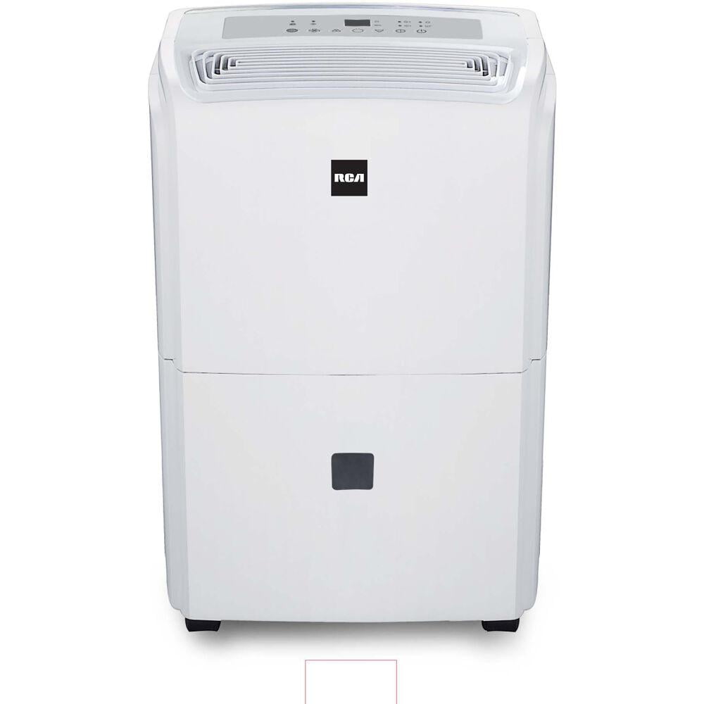 RCA 20-Pint Portable Dehumidifier with Auto-Shutoff & Timer, Home Dehumidifier and Moisture Absorber For Basement, Garage, Living Room in White