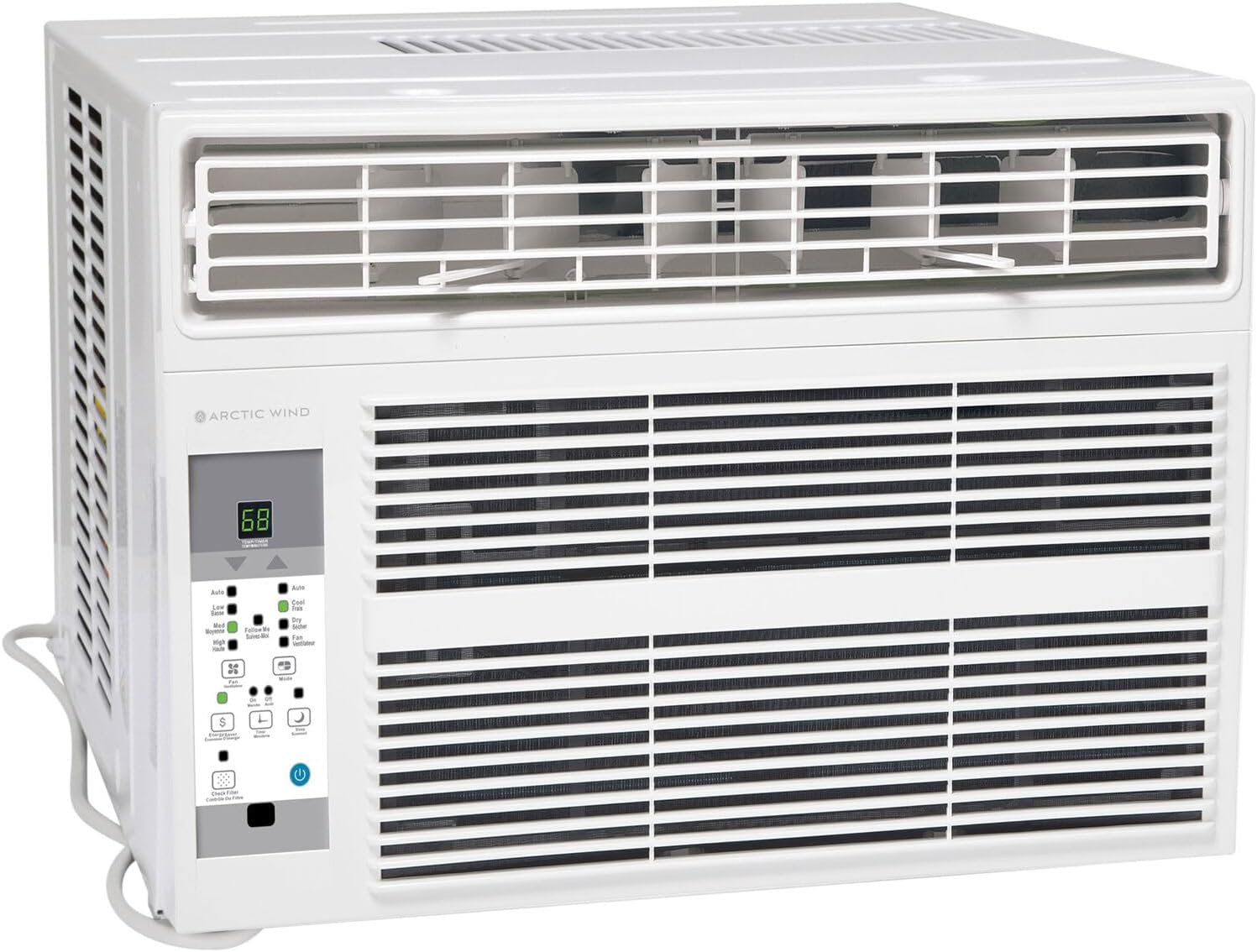 Arctic Wind New 8,000 BTU 350 Sq ft Window Air Conditioner with Remote Control