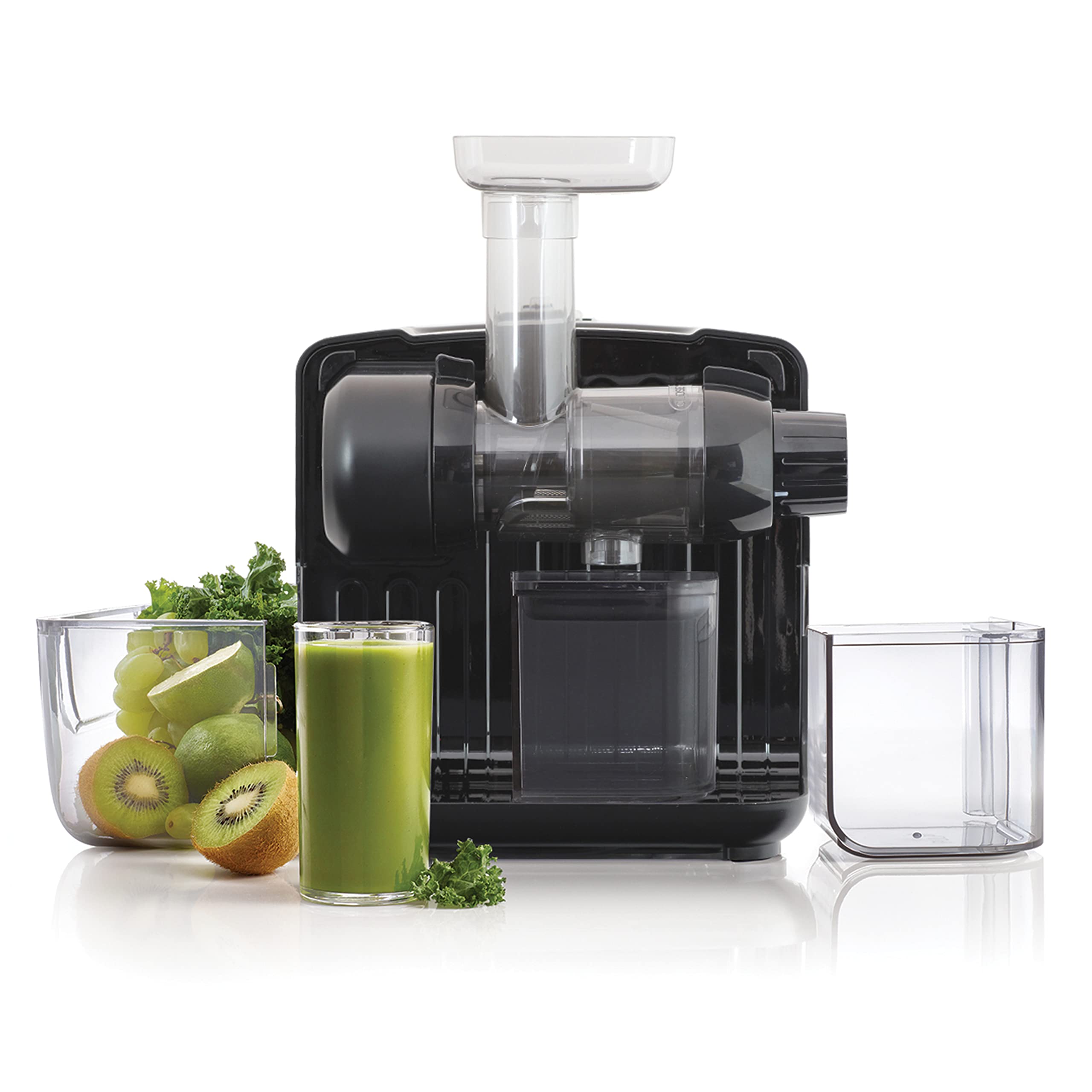 Omega Cold Press 365 Masticating Slow Juicer and Nutrition System with On-Board Storage, in Matte Black (JCUBE2MB13)