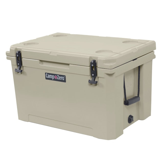 CAMP-ZERO 80 - 84.54 Qt. Premium Cooler with Molded-In Cup Holders | Beige