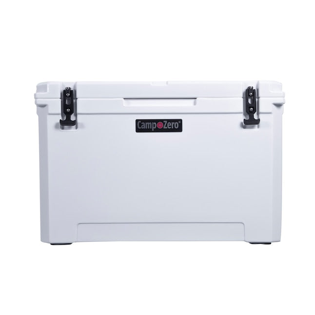 CAMP-ZERO 80 - 84.54 Qt. Premium Cooler with Molded-In Cup Holders | White