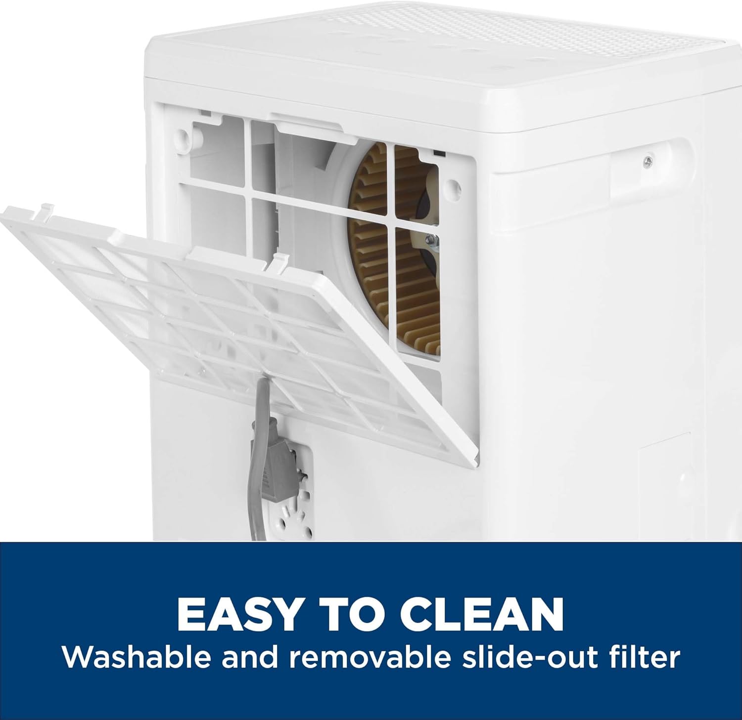 GE 50 Pint ENERGY STAR Portable Dehumidifier with Smart Dry for Wet Spaces, Gray (Refurbished)