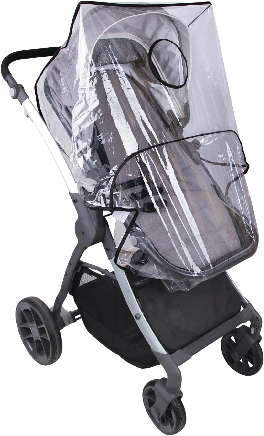 Belle Clear Stroller Rain Cover, Universal Travel Weather Shield