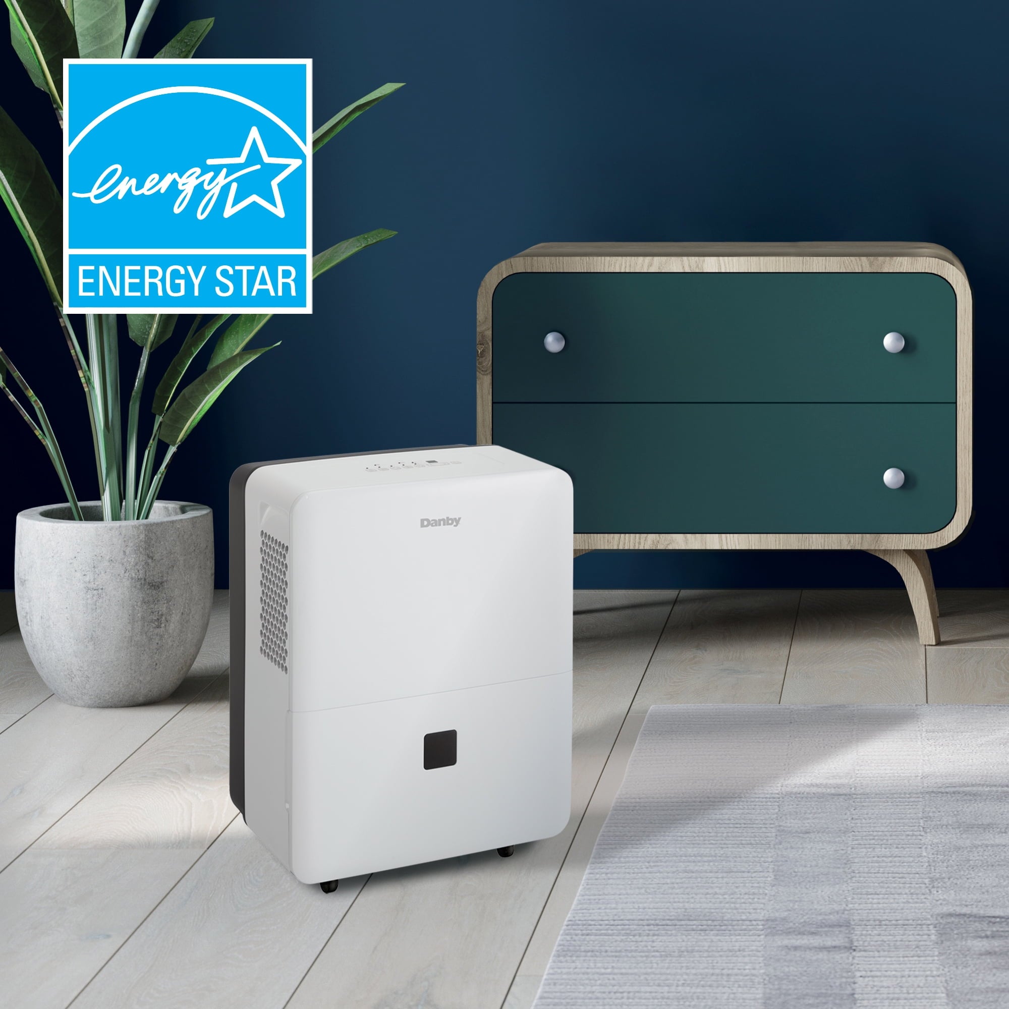 Danby 22-Pint Dehumidifier with Smart Dehumidify in White, for Rooms up to 1,500 sq. ft.
