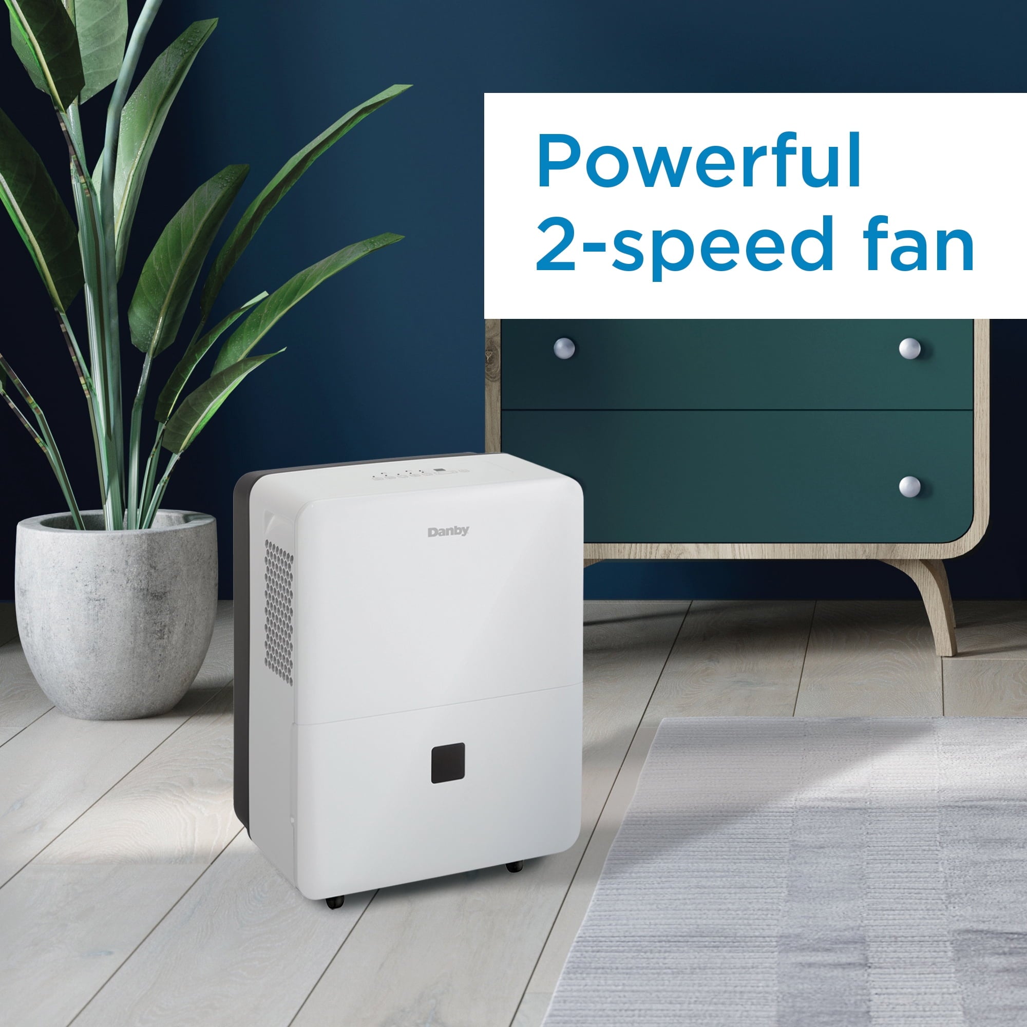 Danby 22-Pint Dehumidifier with Smart Dehumidify in White, for Rooms up to 1,500 sq. ft.