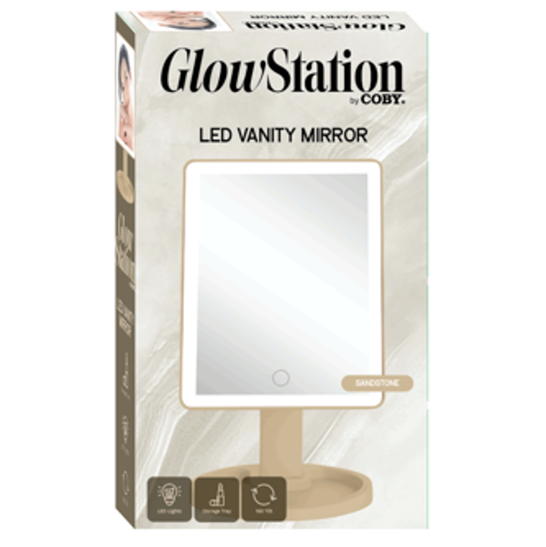 Coby Electronics LED Vanity Mirror with Pedestal