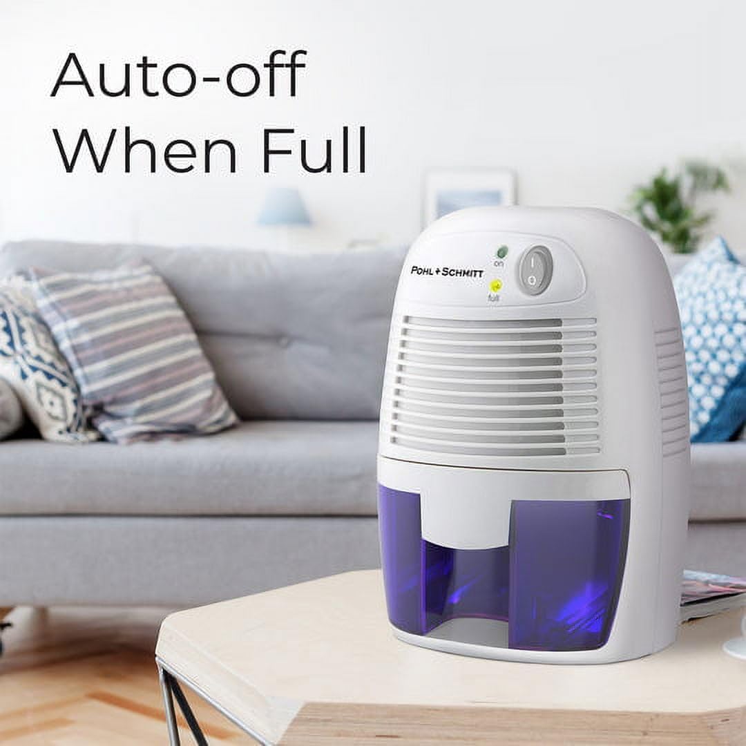 Pohl+Schmitt Portable compact Electric Dehumidifier, 2200 Cubic Feet (225 sq ft) 17 oz Capacity