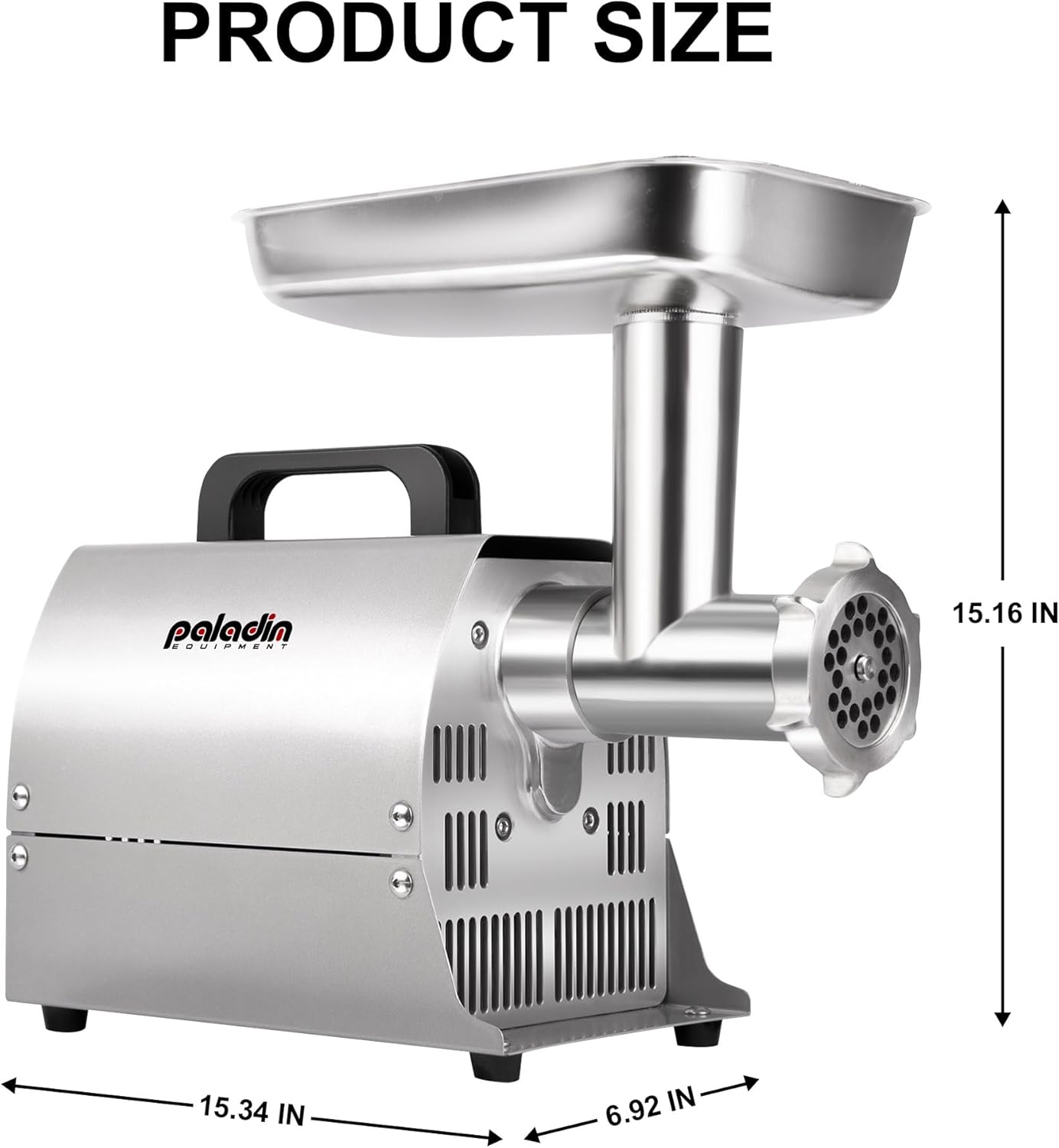 Electric Meat Grinder Machine, #8 Meat Grinders for Home Use, 0.4HP 260lbs/H Stainless Steel ETL Approved Heavy Duty Meat Mincer with Sausage Snuffer Tube