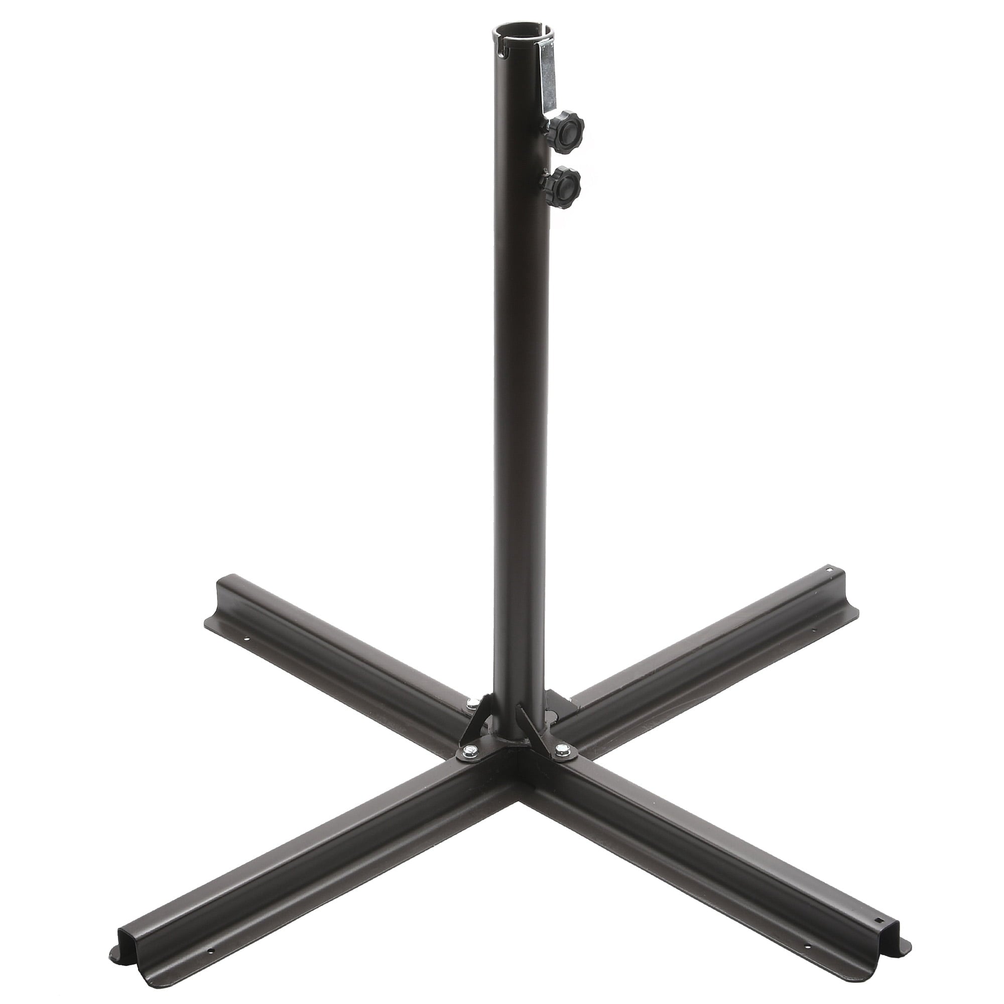 National Tree Company 10 ft. Cantilever Umbrella with Solar Power LED Lights, Red