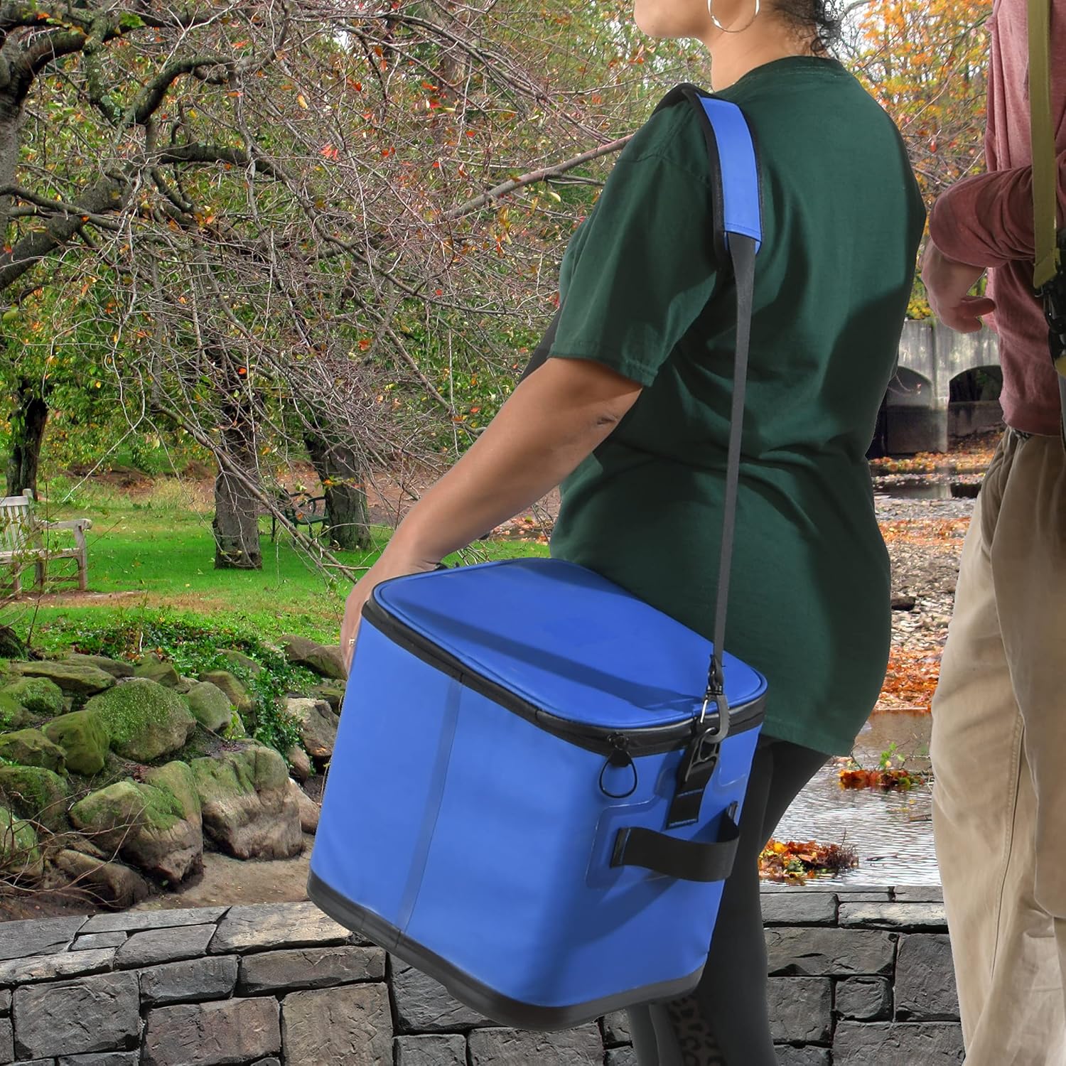 National Outdoor Living Solid Blue Soft Cooler Tote